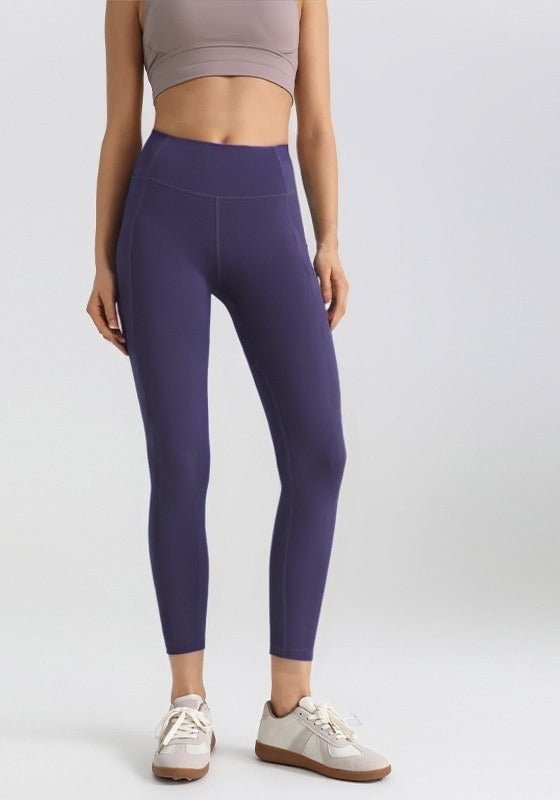 Everyday Rib Legging in Aubergine