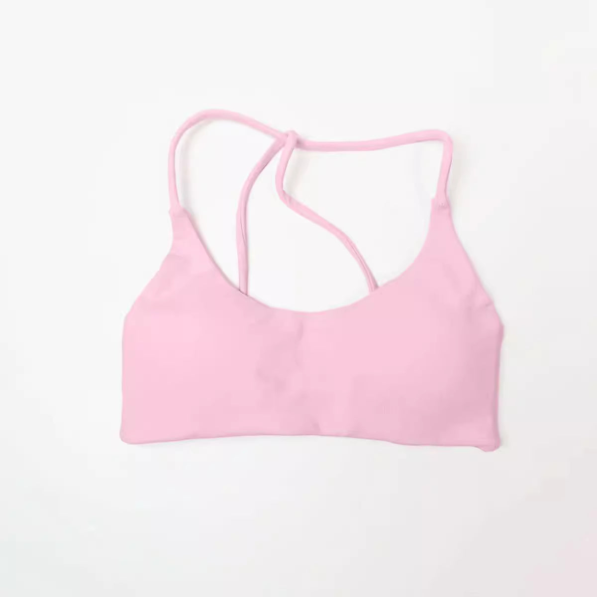 Twist-Back Sports Bra in Petal